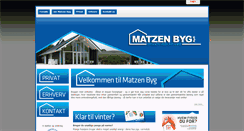 Desktop Screenshot of matzenbyg.dk